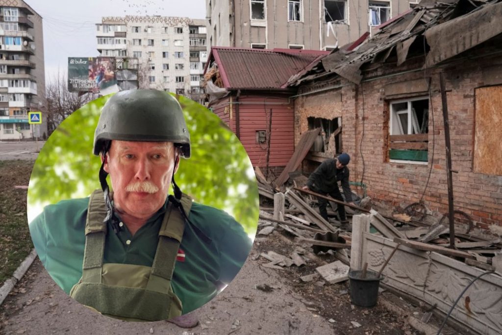 “Naktī sākas trauksme, dzirdami būkšķi – divi šaheddroni ir trāpījuši slimnīcai,” Apinis dalās atmiņās no piedzīvotā Ukrainā ar Helmani